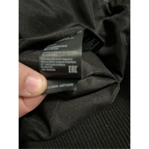 Allsaints Orten Leather Bomber Jacket Moto Cropped Lamb Leather 0 - Picture 9 of 12